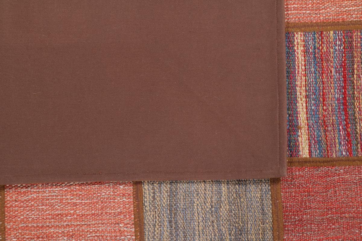 4 mm Kelim Nain Handgewebter Orientteppich Patchwork / rechteckig, 139x200 Trading, Orientteppich Perserteppich, Höhe: