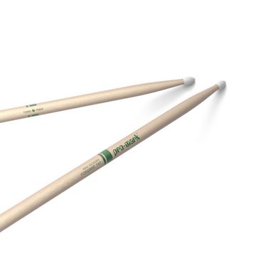 Promark Sticks Drumsticks (TXR747N Rock Sticks Natural American Hickory, Nylon Tip), TXR747N Rock Sticks Natural American Hickory, Nylon Tip - Drumsticks