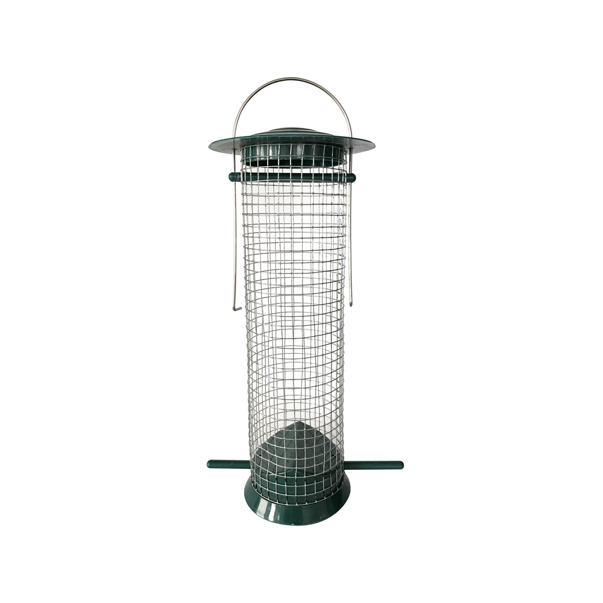 Windhager Vogelhaus Easy, Futterspender aus Kunststoff und Metall, abnehmbares Dach, Futterstation inkl. Aufhängung, Füllvolumen ca. 0,75 L, 10x14x26 cm