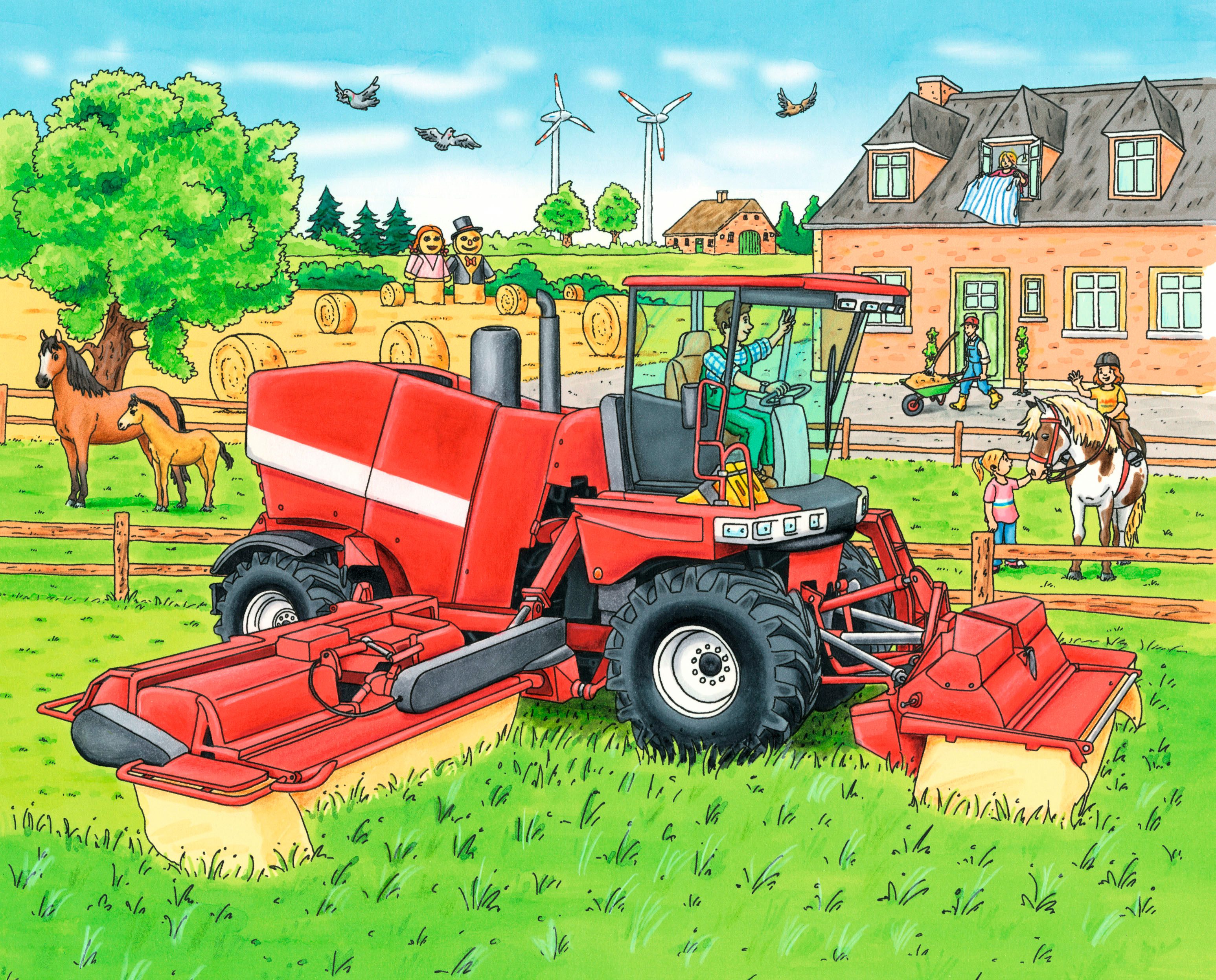 Haba Puzzle Traktor und Co., 72 Puzzleteile