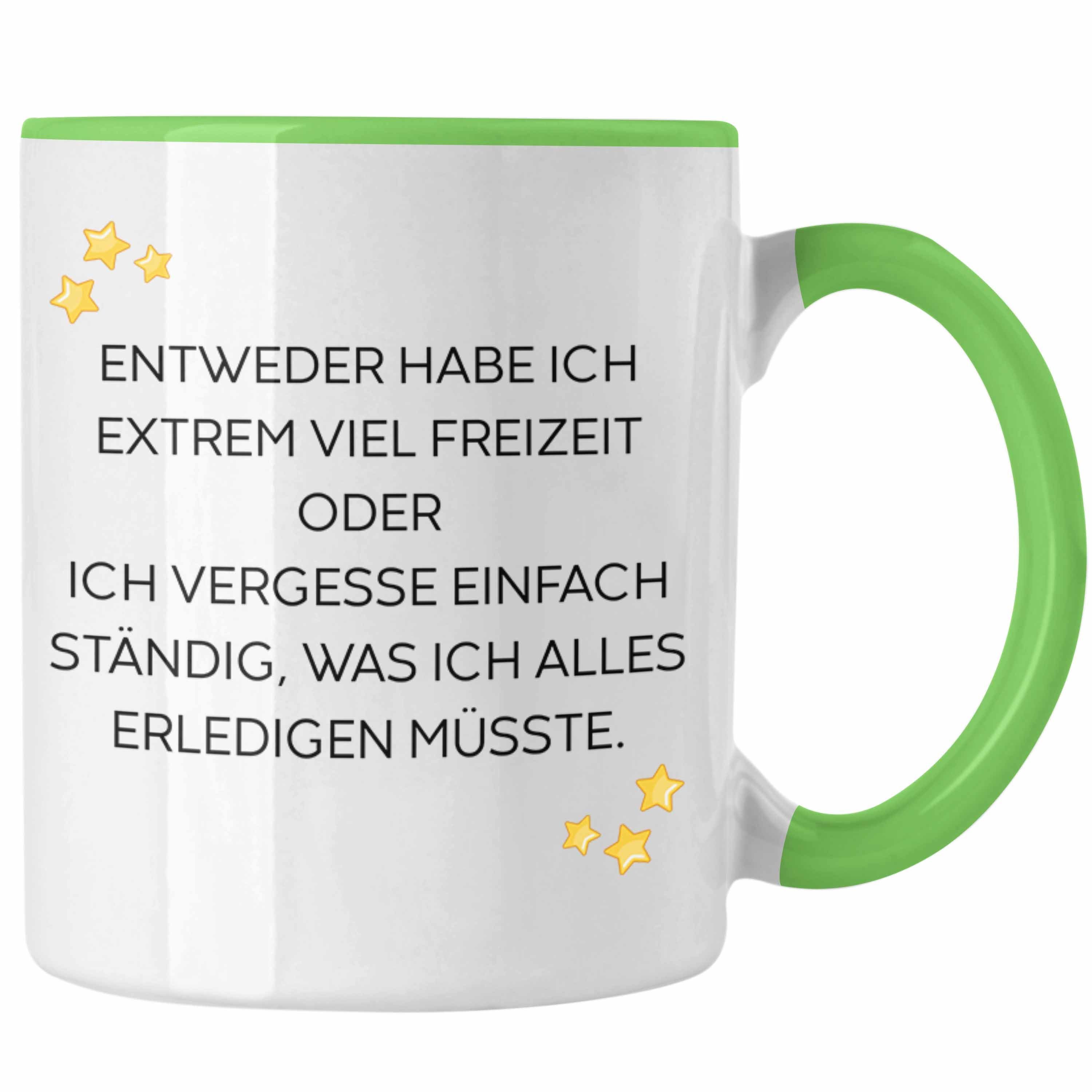 Trendation Tasse Trendation - Lustige Tasse mit Spruch für Frauen Männer Arbeit Büro Lustig Tassen Becher mit Sprüchen Kollegin Geschenk Sarkasmus Fun Grün