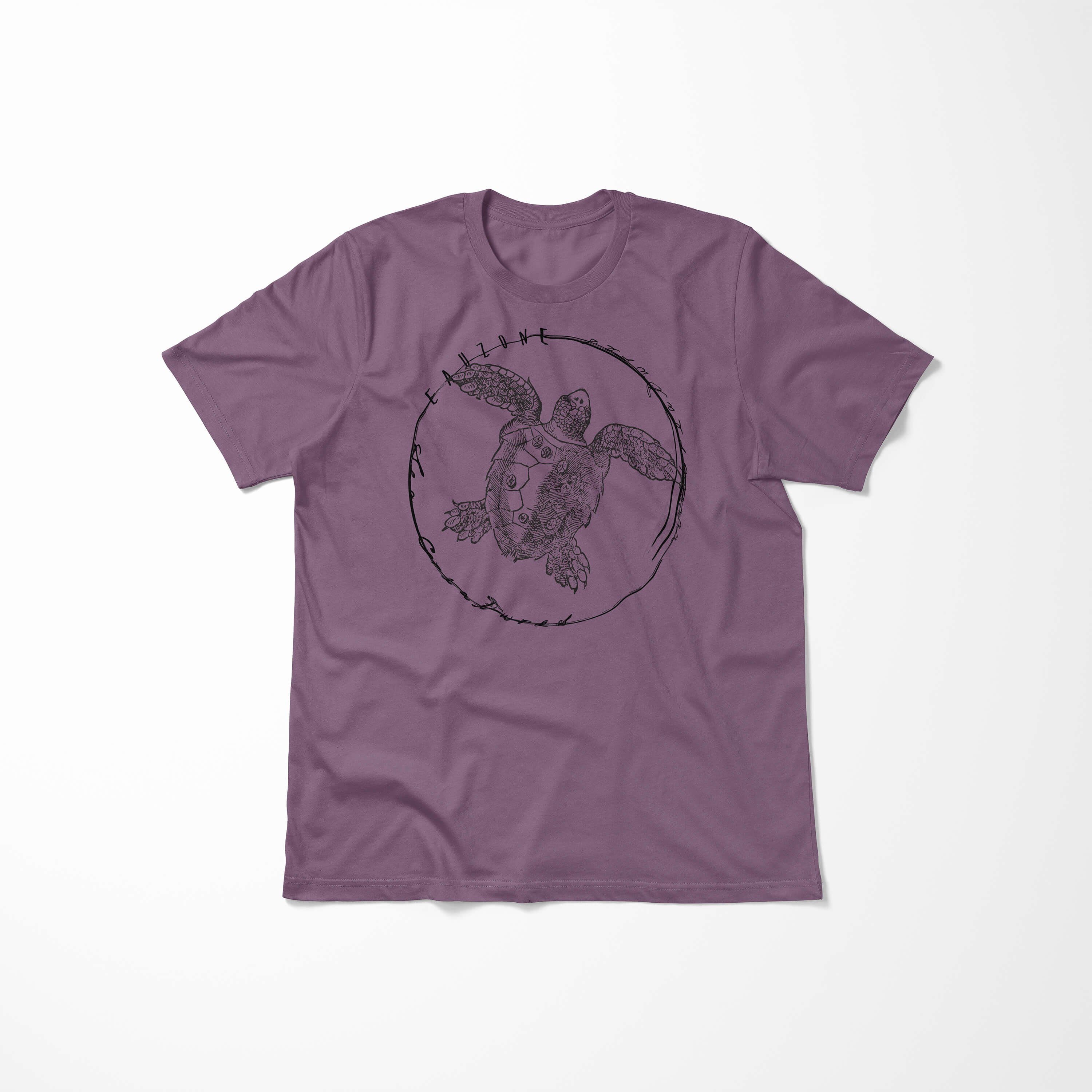 sportlicher Shiraz - Fische 099 Sea Struktur Art feine / Schnitt Tiefsee T-Shirt Creatures, Serie: Sea Sinus T-Shirt und
