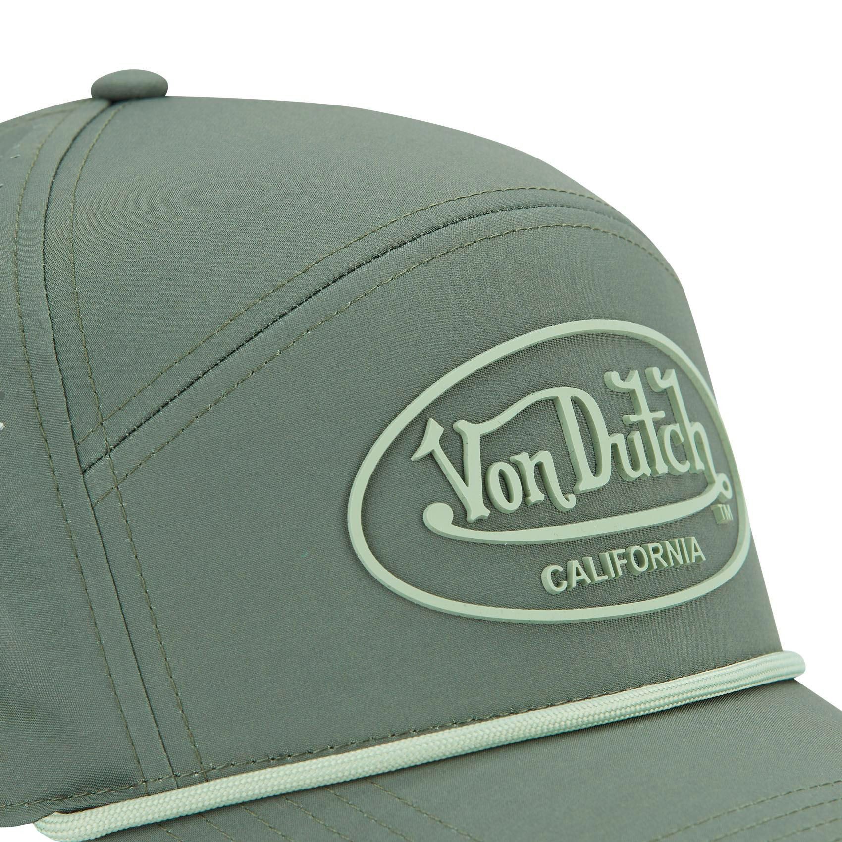 Von Dutch Baseball Cap Von Dutch Originals 6 Panel Cap - California - Rubber / Print (Basecap, 6 Panel Cap, Basecap) Luftlöcher
