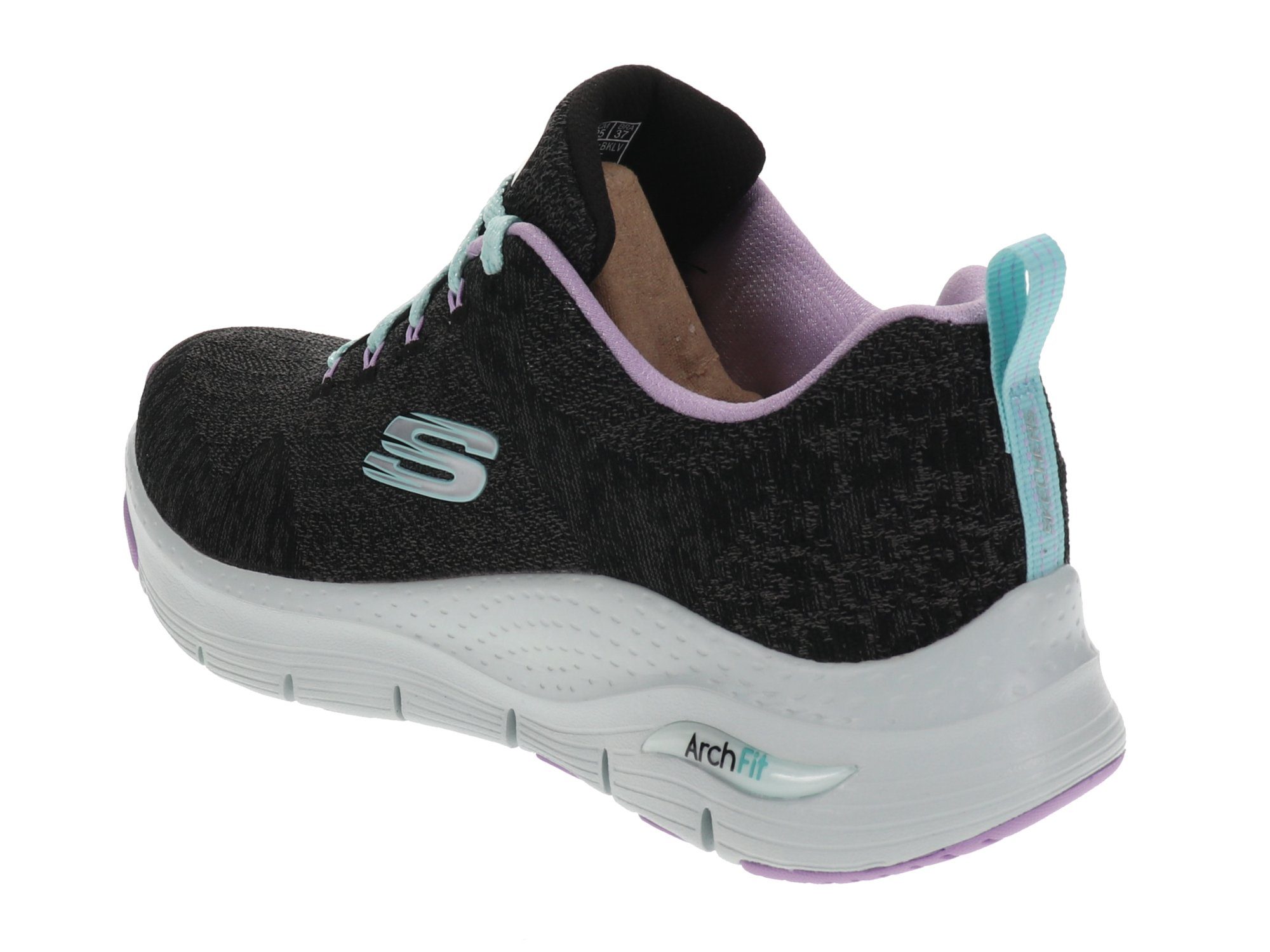 Skechers Arch Sneaker Comfy Wave Fit black/lavender -