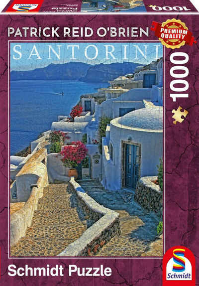 Schmidt Spiele Puzzle Santorini, 1000 Puzzleteile