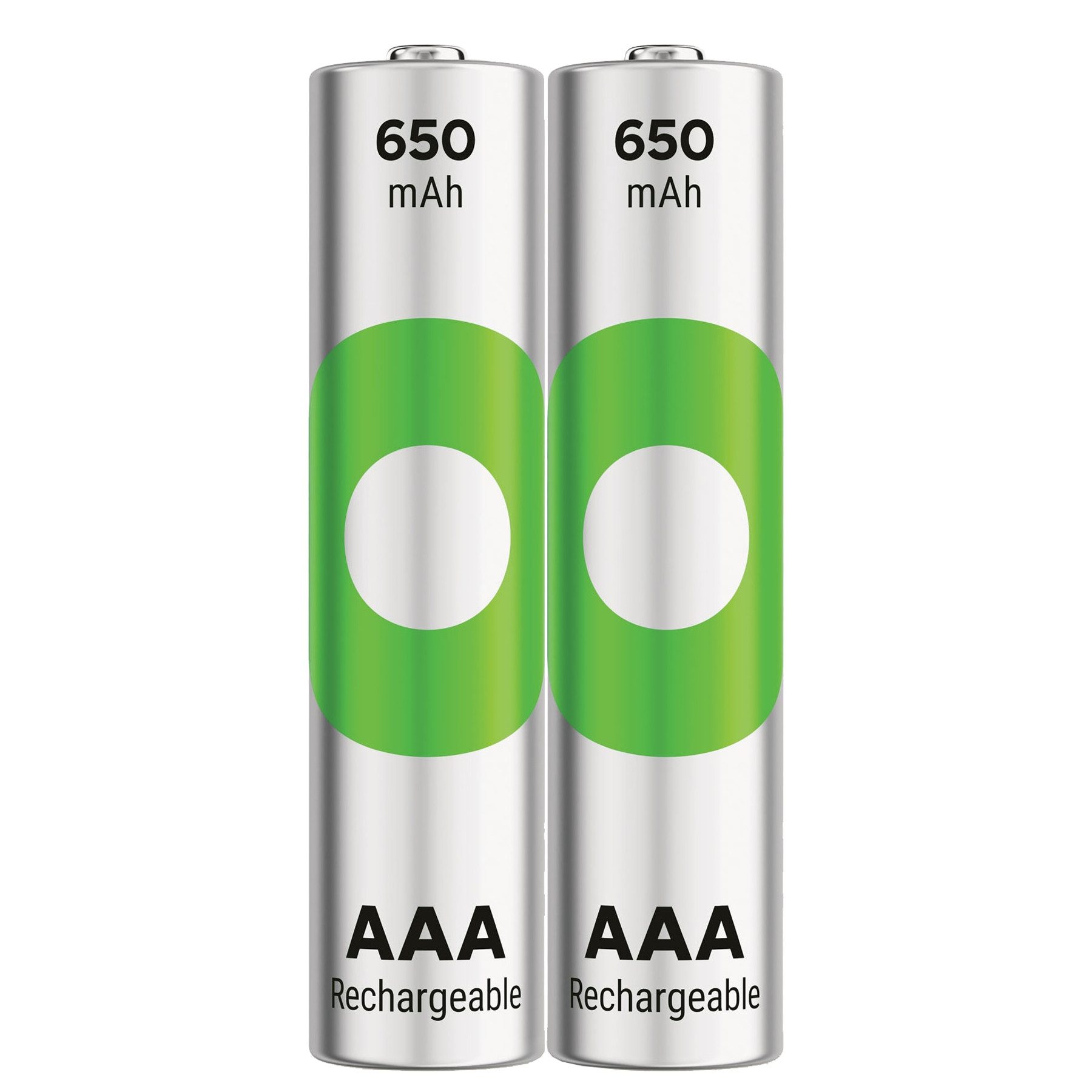 Gp GP ReCyKO NiMH Akku Micro AAA, HR03 1,2V/ 650 mAh, 2 Stück Akku-Set