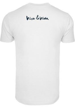 Merchcode T-Shirt Merchcode Herren Frida Kahlo - Viva la vida 2 T-Shirt Round Neck (1-tlg)
