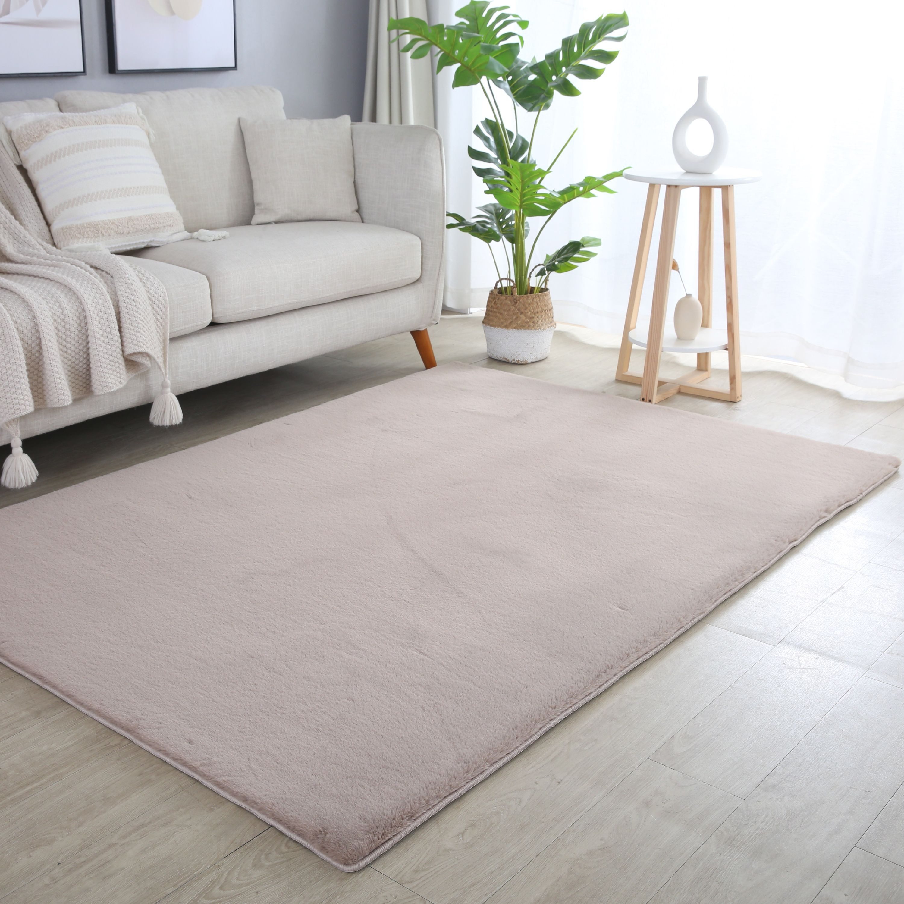 Carpettex Hochflor-Teppich Unicolor - Einfarbig, Läufer, Höhe: 20 mm, Teppi günstig online kaufen