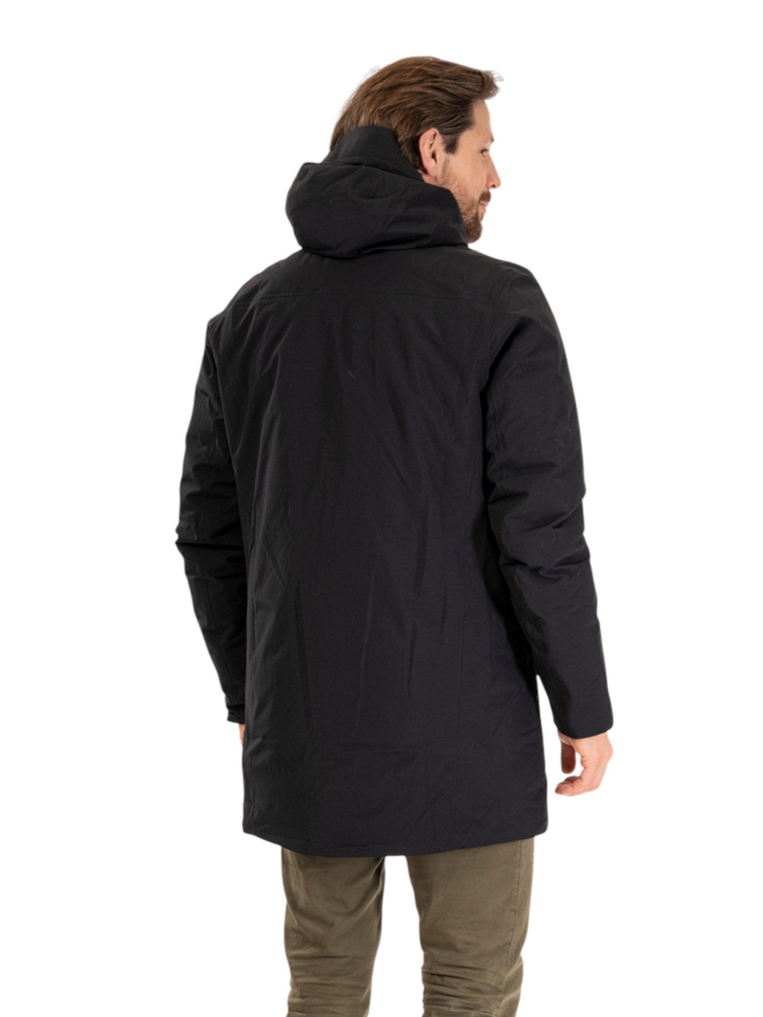 Bergans Wintermantel Oslo Downshell 2L Parka (wasserdicht, warm) schwarz Herren