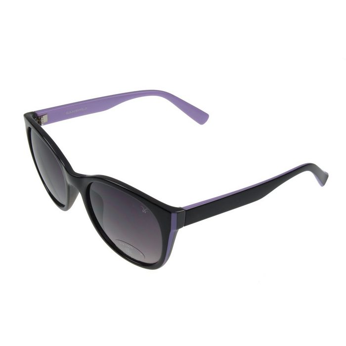Gamswild Sonnenbrille WM7027 GAMSSTYLE Mode Brille Damen Herren Unisex schwarz - beige schwarz - lila Cat-Eye