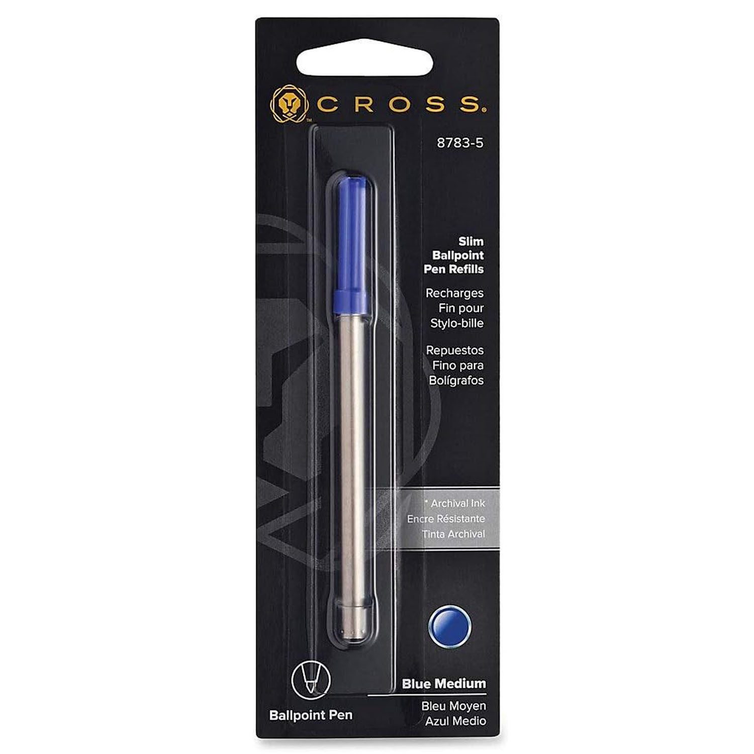 CROSS-USA Kugelschreibermine CROSS Kugelschreibermine Slim blau, mittel, 1 Stück im Blister