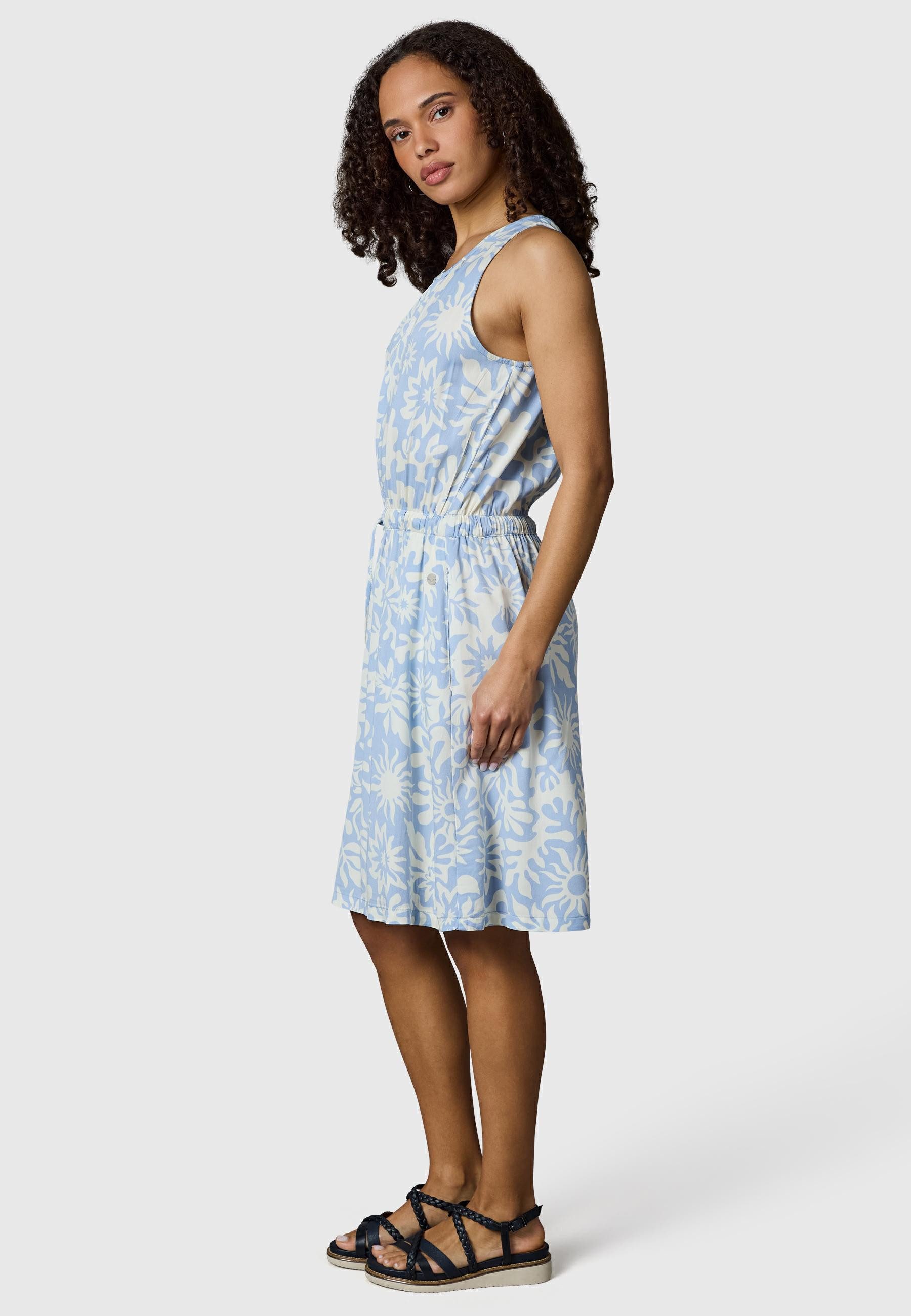 Ragwear Blusenkleid Sanai Print YOUMODO Sommerkleid mit Schnürung und modischem Print