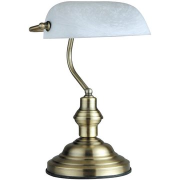 Globo Tischleuchte Tischlampe Wohnzimmer Tischleuchte Büro Schreibtischlampe weiß retro