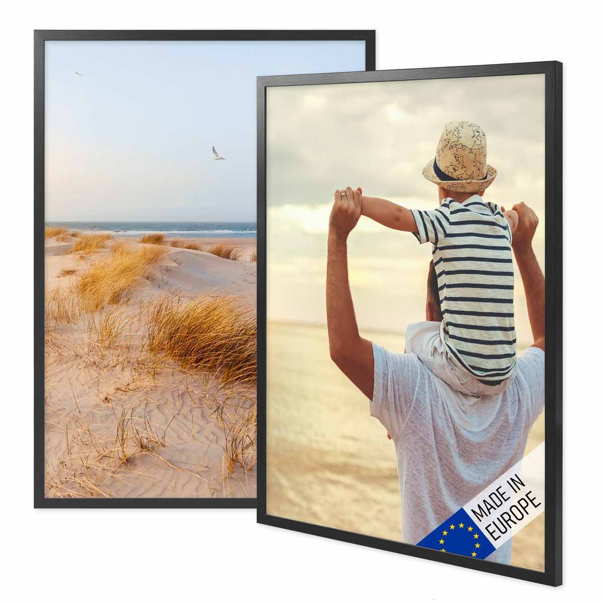 PHOTOLINI Bilderrahmen 2er Set Massivholz-Rahmen Modern günstig online kaufen