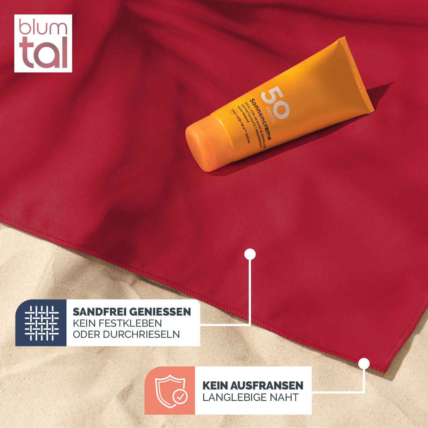 Blumtal Sporthandtuch Mikrofaser Handtuch - kompakte Mikrofaser Handtücher, günstig online kaufen