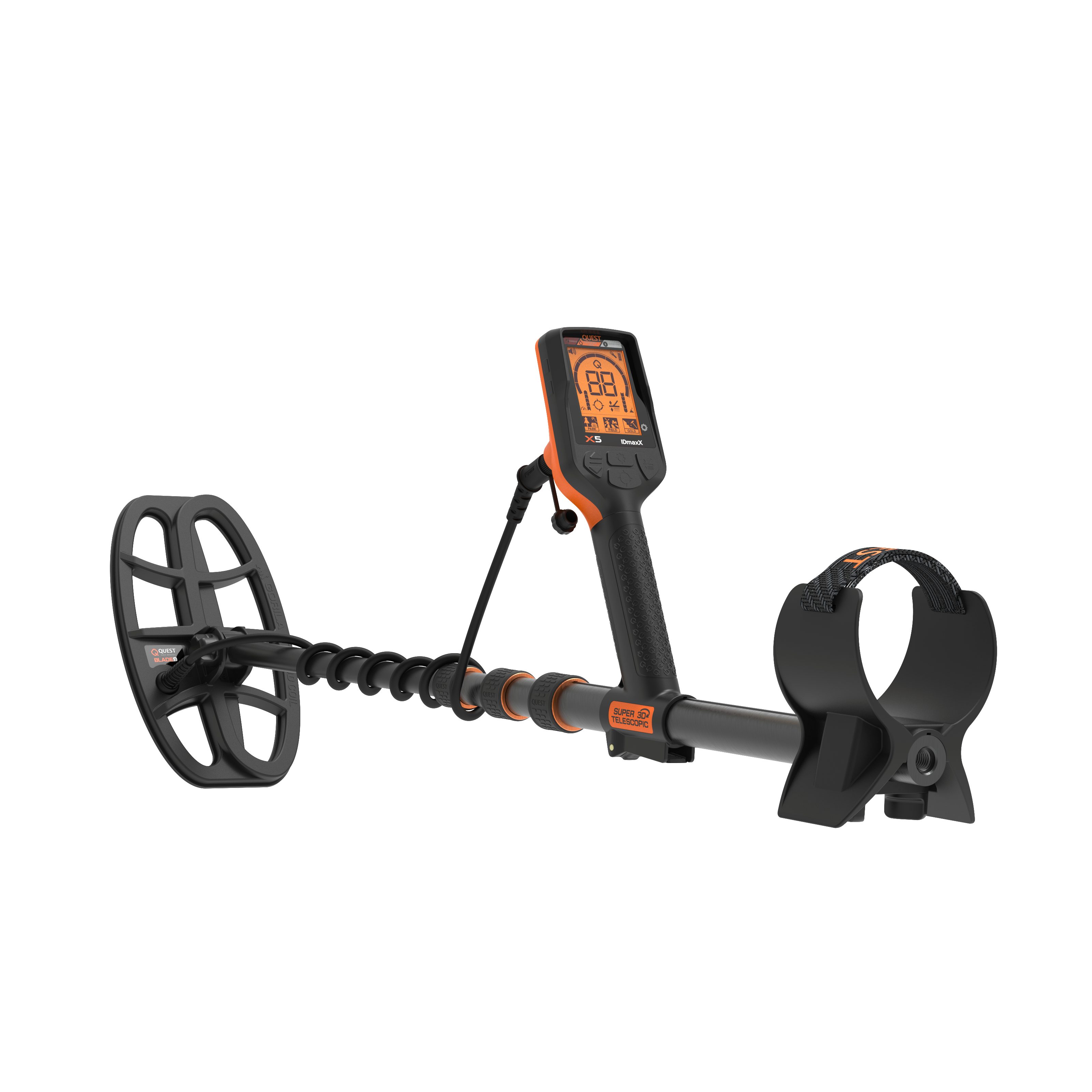 Metalldetektor Quest X5 IDmaxX, ProfiMetalldetektor