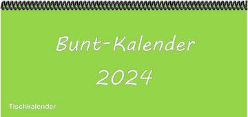 E&Z Verlag Gmbh Schreibtischkalender Bunt - Kalender XL 2024 in der Trendfarbe hellgrün