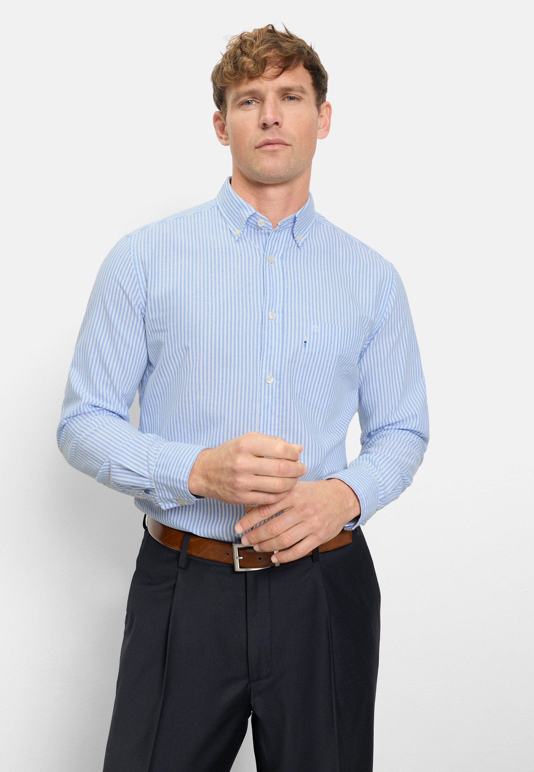 Langarmhemd OLYMP Casual, regular fit, Button-down