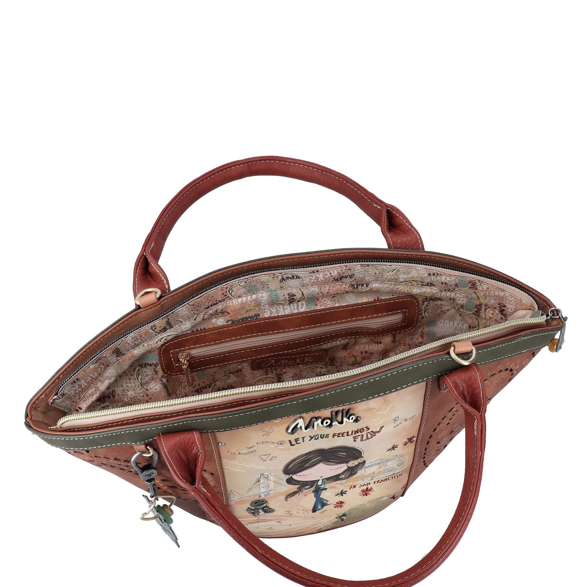 Anekke Henkeltasche Peace & Love, Polyurethan