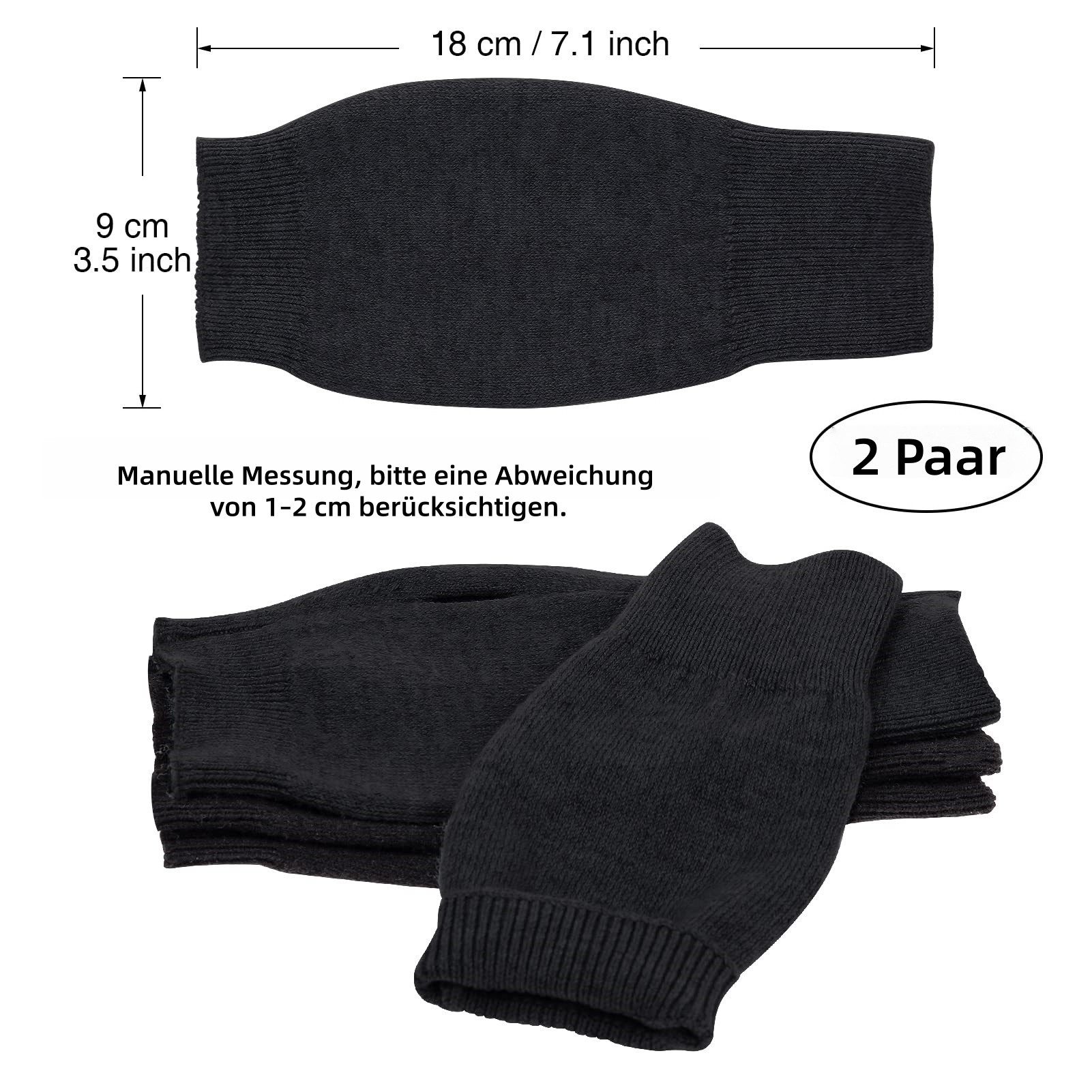 FOUORTUNATE-BEE Baumwollhandschuhe 2 Paar Fingerlose Handschuhe – Warm & We günstig online kaufen