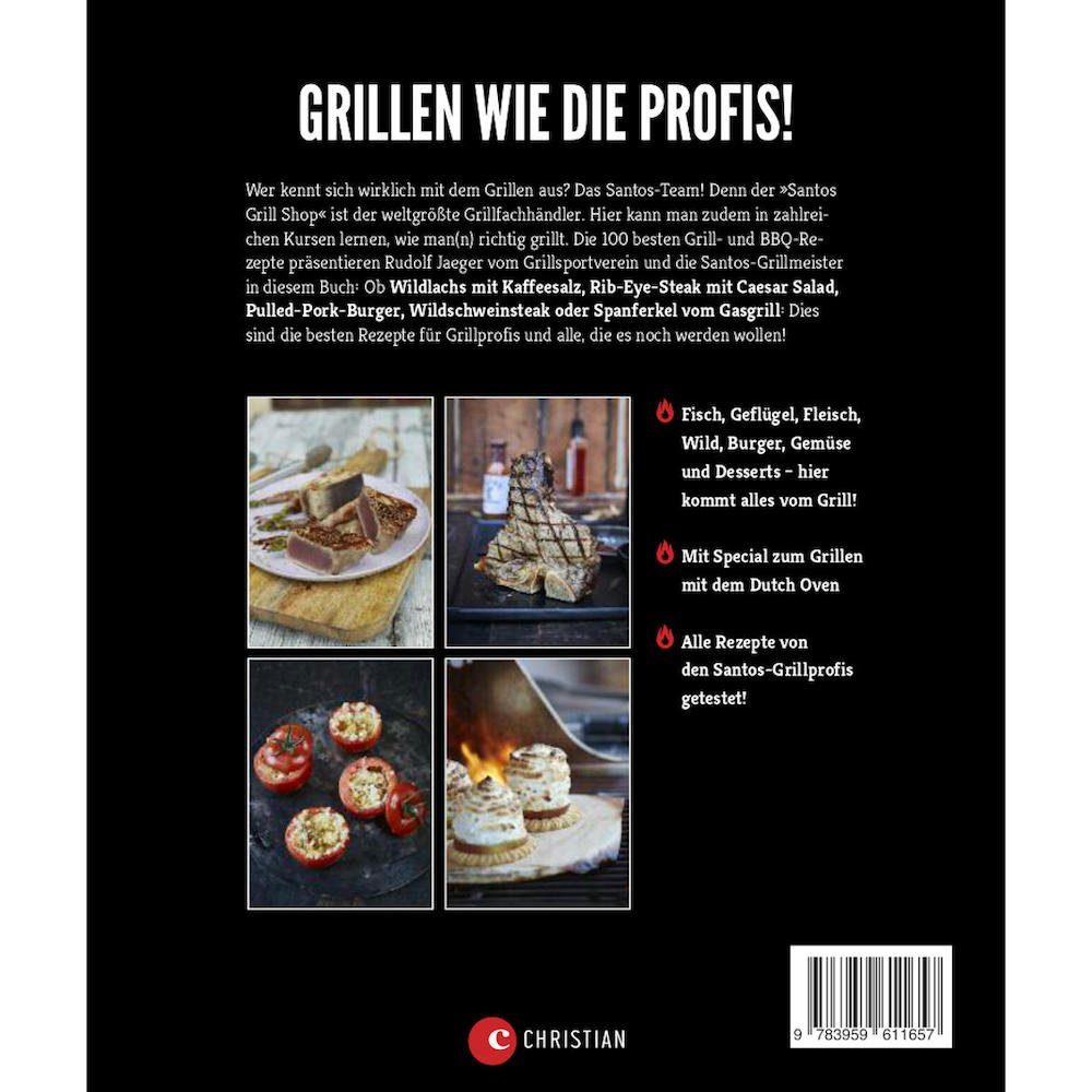 Grillmeister SANTOS PROREGAL® 100 SANTOS Grillbesteck-Set Das Rezepte – Grillbuch der