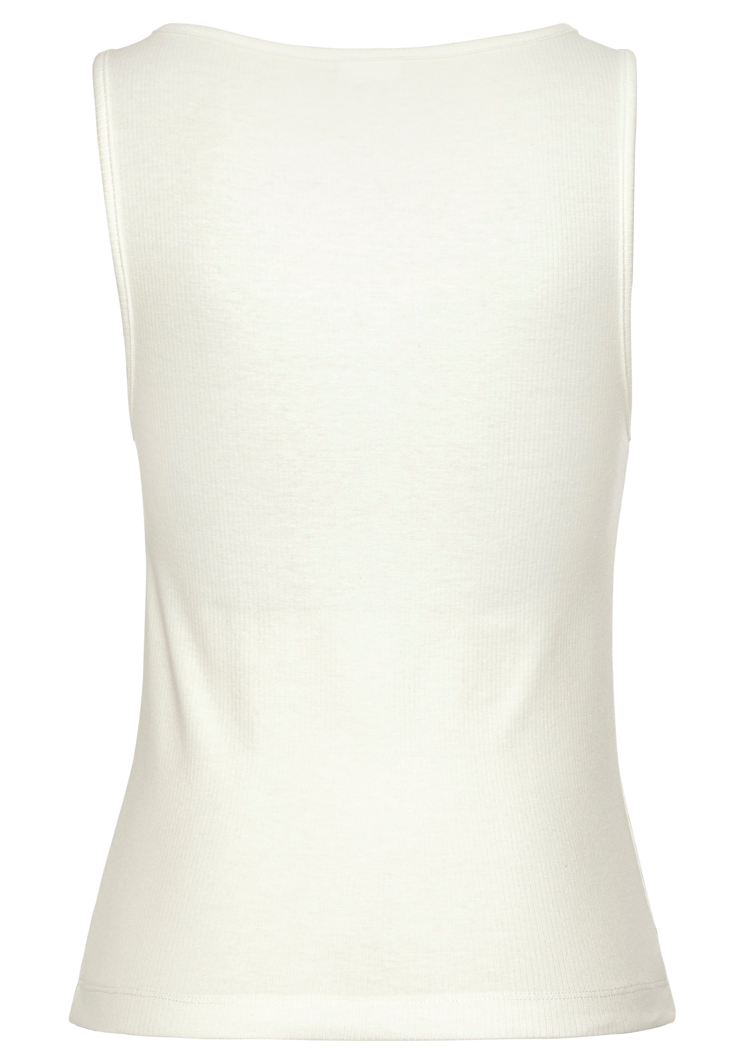 LASCANA Pyjamaoberteil aus Rippstrick