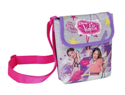 Violetta Umhängetasche Disney Violetta - Mini Schultertasche, 17x17x5 (Reißverschluss, Mädchen), Geringes-Gewicht