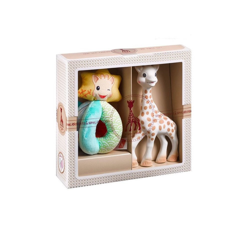 Beißring Geschenkset Sophie la girafe 2-teilig