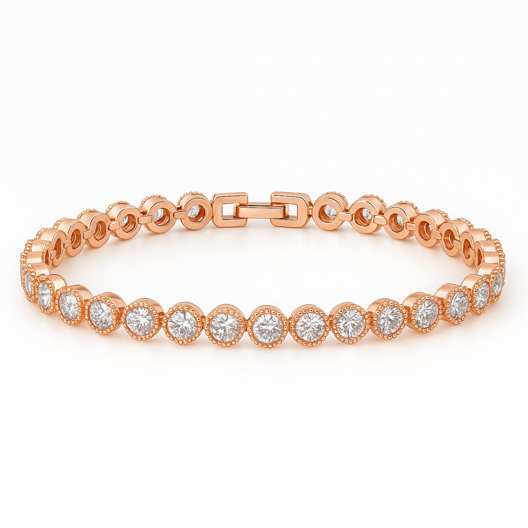 Kim Johanson Tennisarmband Emma (1-tlg), mit funkelnden Zirkonia-Kristallen