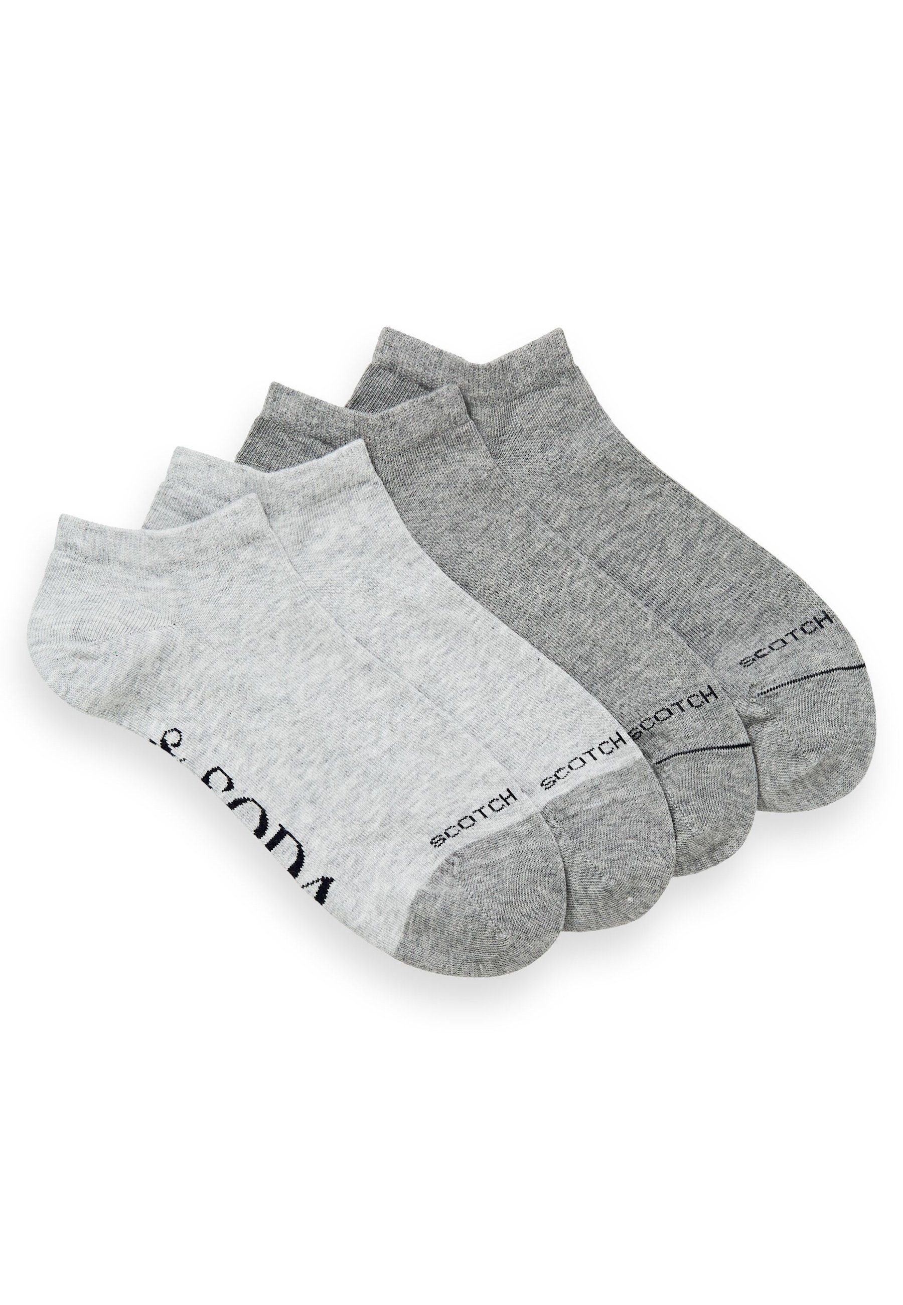 Scotch & Soda Socken Socken Dip Toe Sneaker Doppelpack Socks (2-Paar) grau