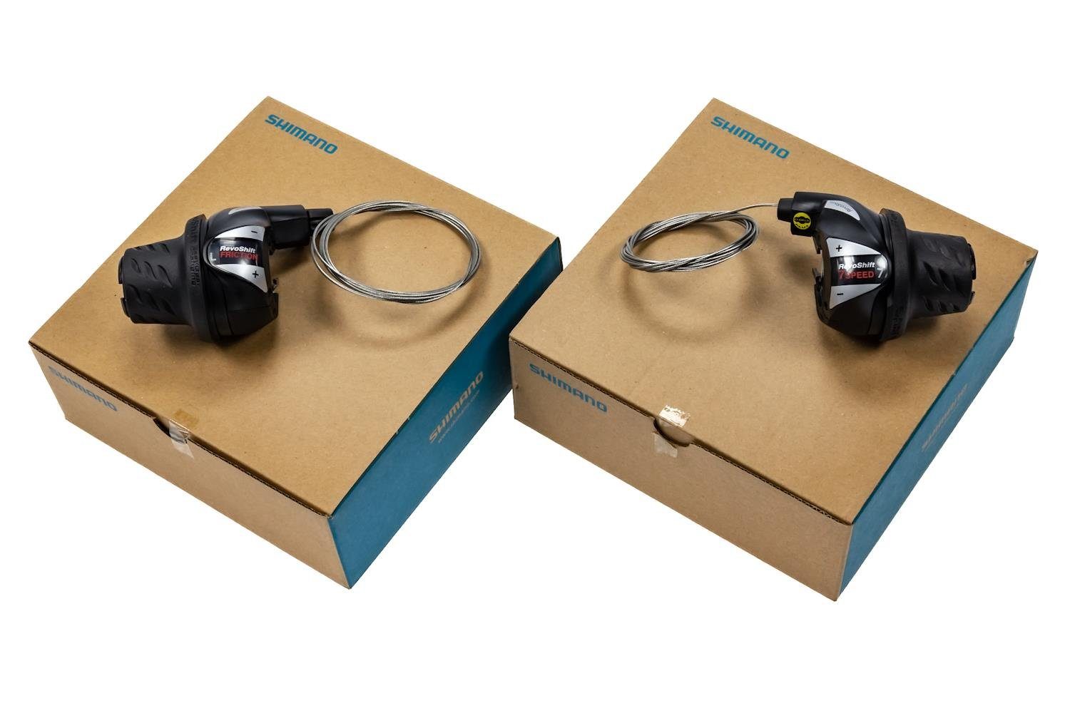Schaltung 3/7 fach Shimano Revoshift Drehgriff Schalter inkl. Schaltzug