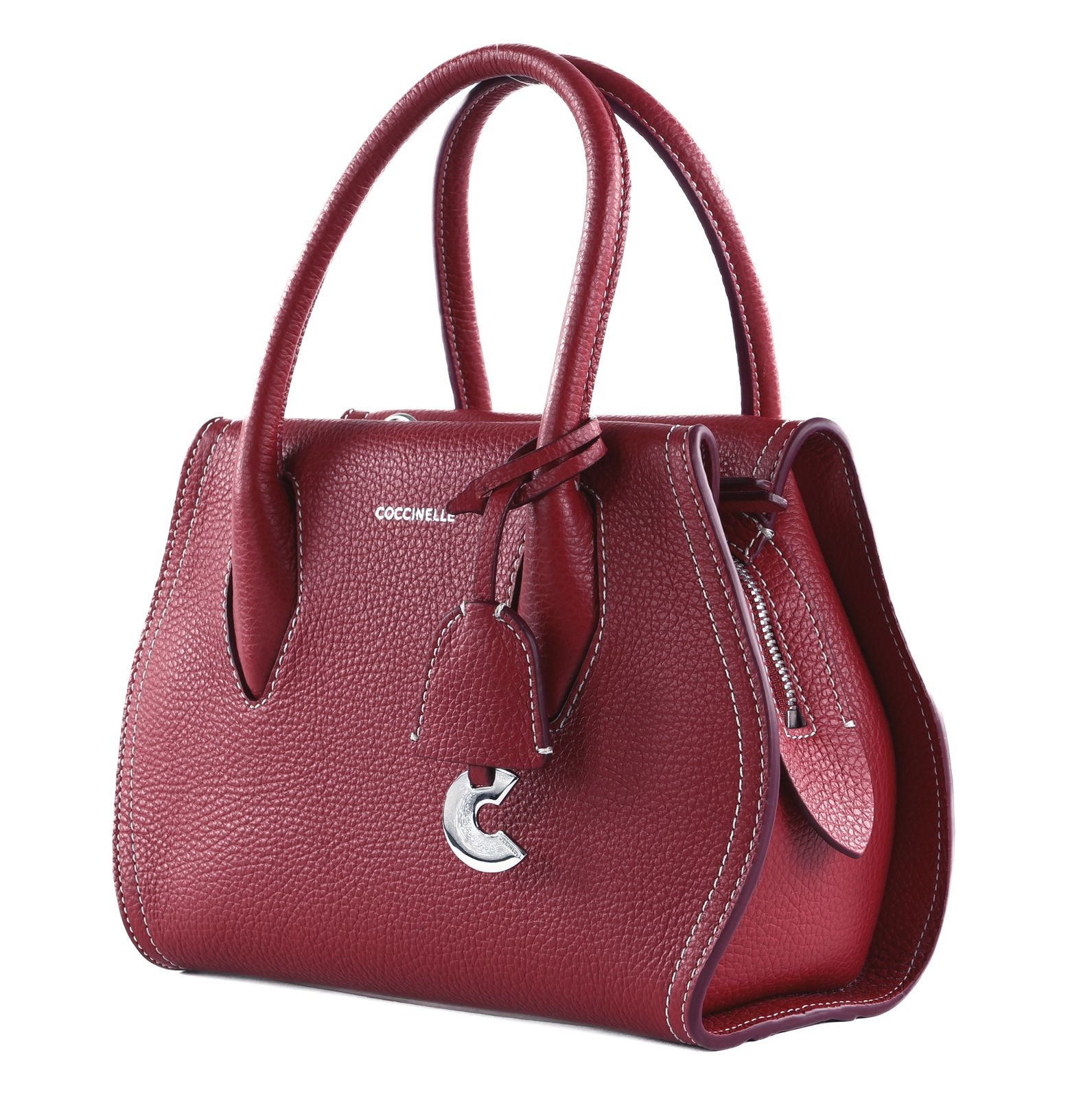 COCCINELLE Umhängetasche Handbag Grained Leather, aus echtem Rindsleder