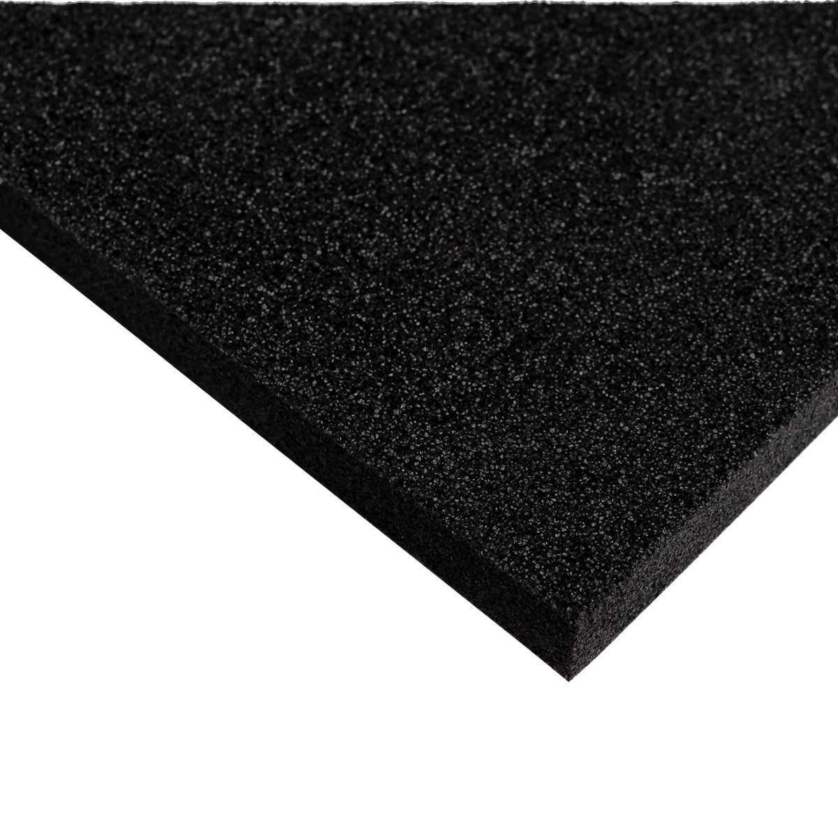Planenscout Dämmplatte Plastazote® LD29 Polyethylen PE Schaumstoff Hartschaumstoff schwarz 10, (1-St), 1000 x 500 x 10 mm [L x B x H]
