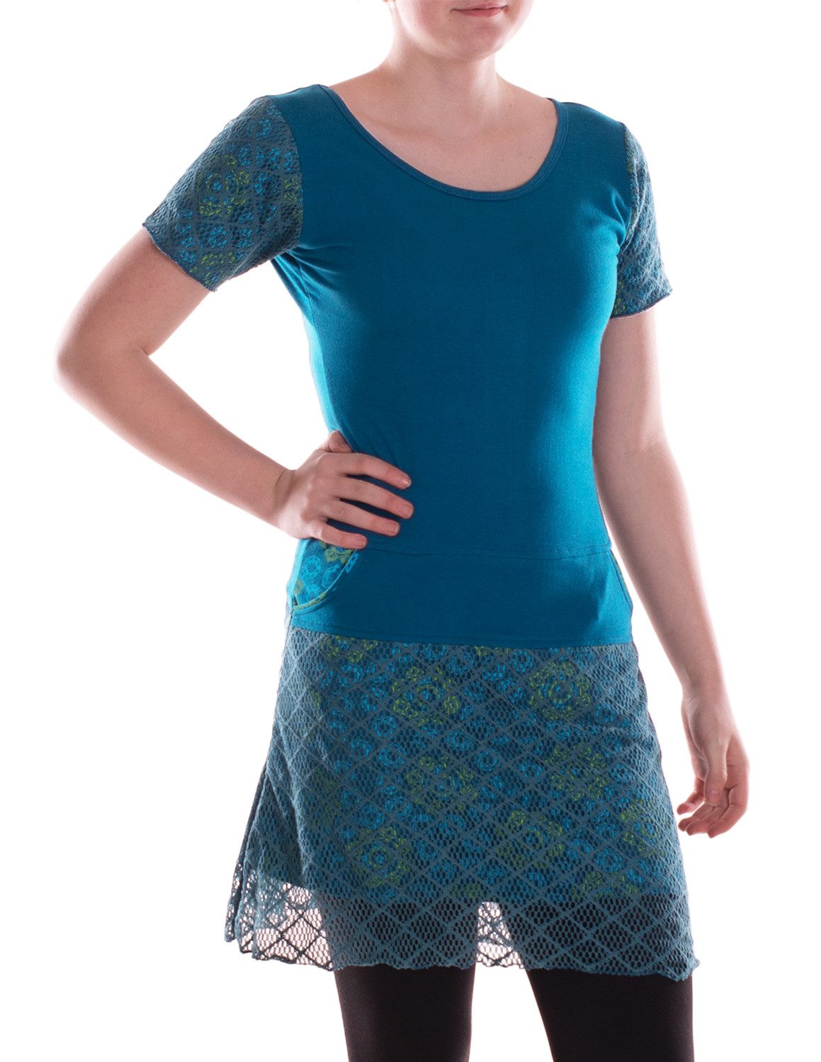 Vishes Sommerkleid Damen A-Linie Kleid Baumwolle günstig online kaufen