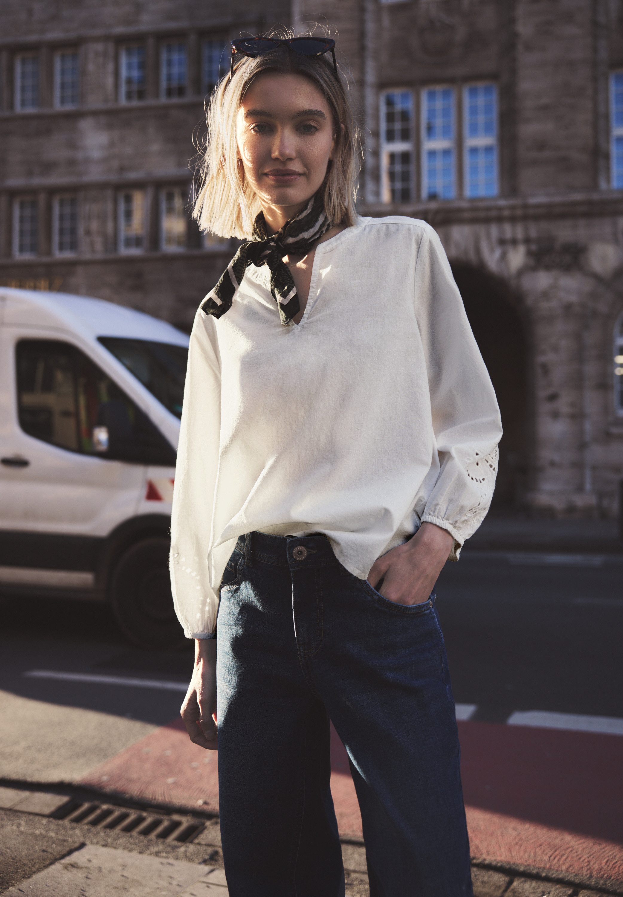 STREET ONE STUDIO Shirtbluse aus reiner Baumwolle