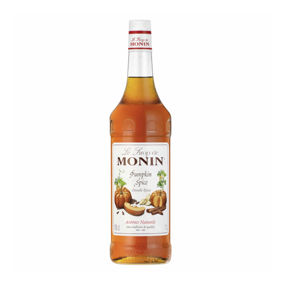 MONIN Getränke-Sirup, Monin Pumpkin Spice Sirup ideal für Kaffeegetränke Flasche 1000ml