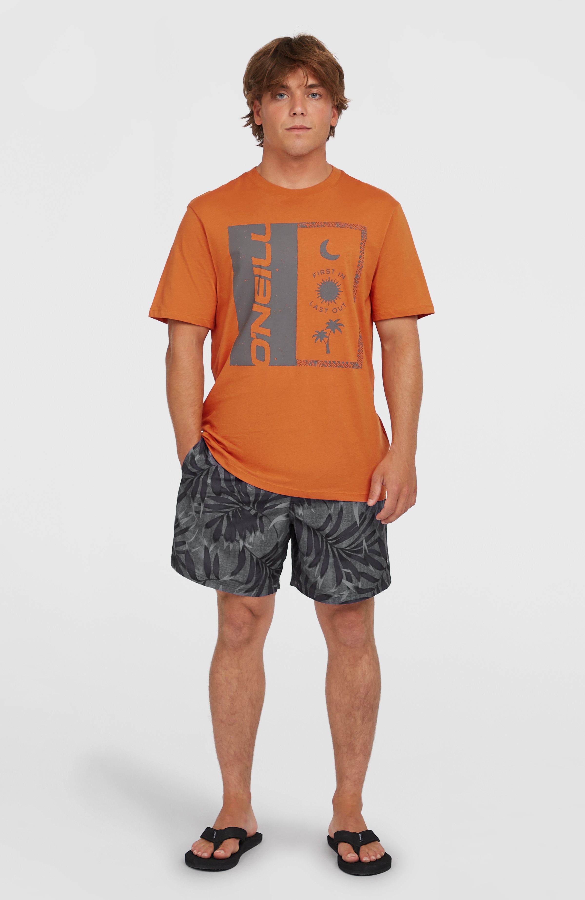 O'Neill Badehose O'NEILL CALI FLORAL 16'' SWIMSHORTS mit Seiten- und Gesäßtaschen