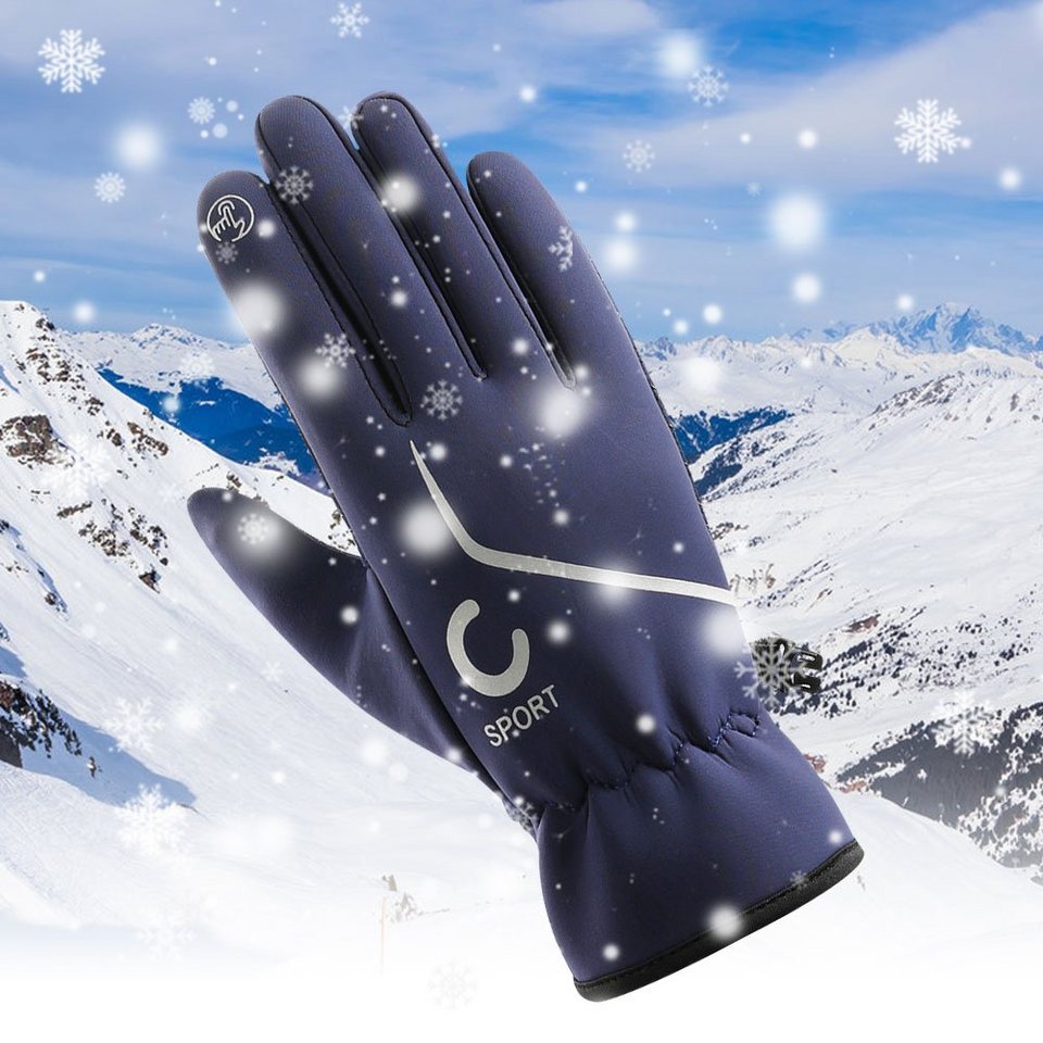 Männer Frauen Winter Touch Screen Winddicht Outdoor Reiten Skifahren Handschuhe