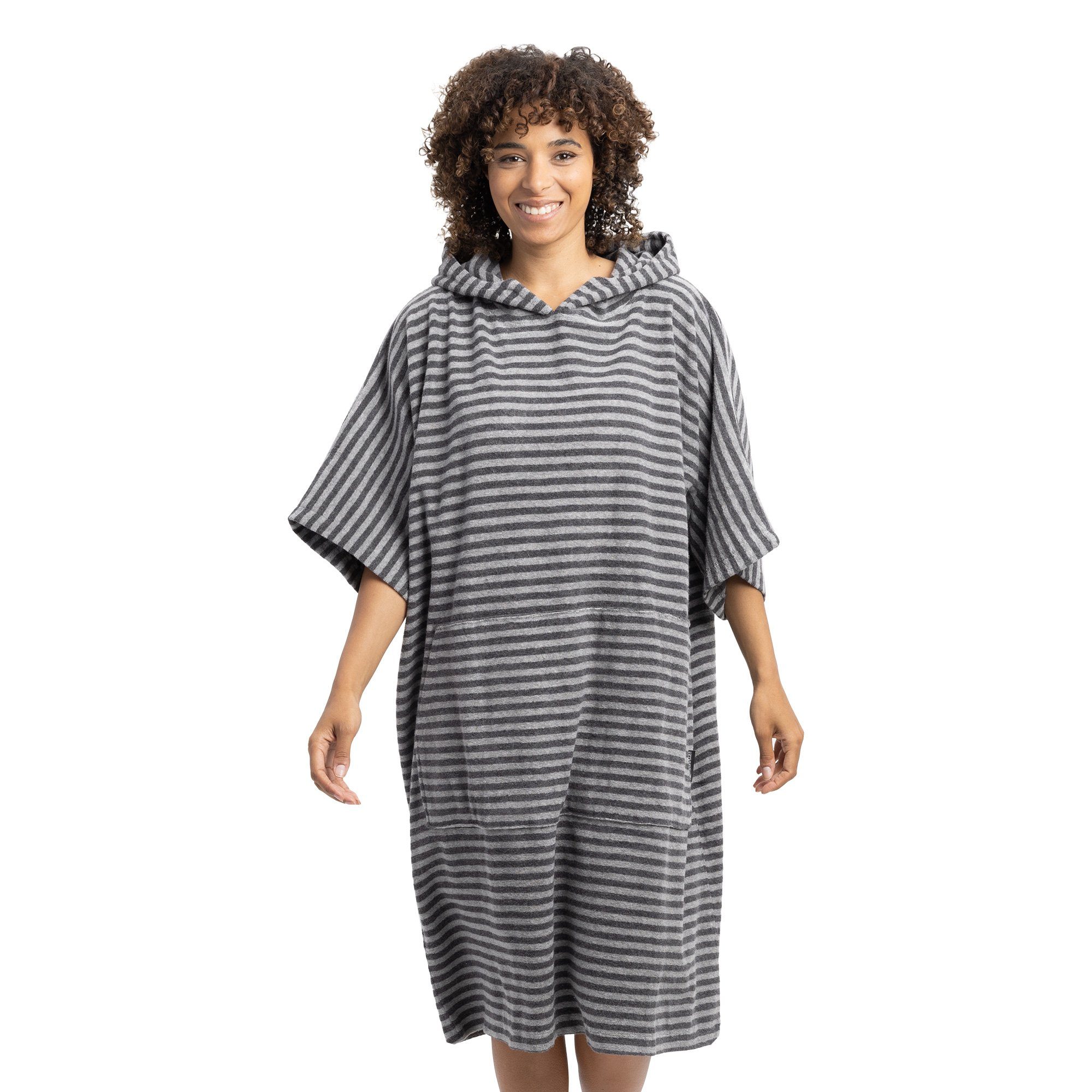 HOMELEVEL Bademantel Badeponcho Unisex aus Baumwolle günstig online kaufen
