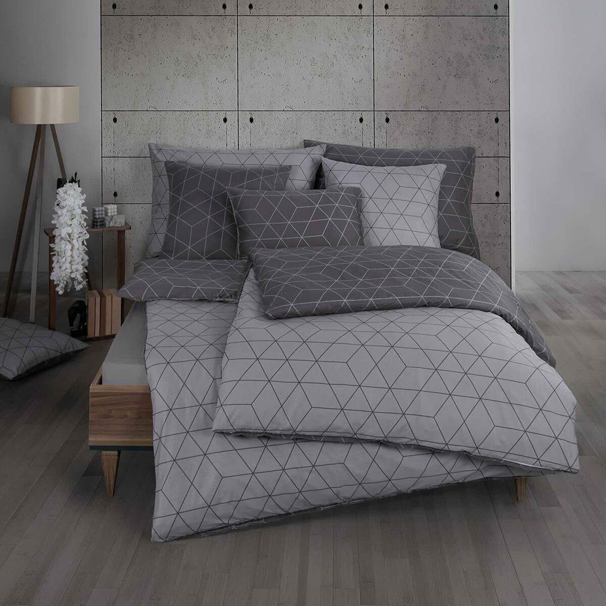 TRAUMSCHLAF Bettwäsche Geo, Mako Satin, 2 günstig online kaufen