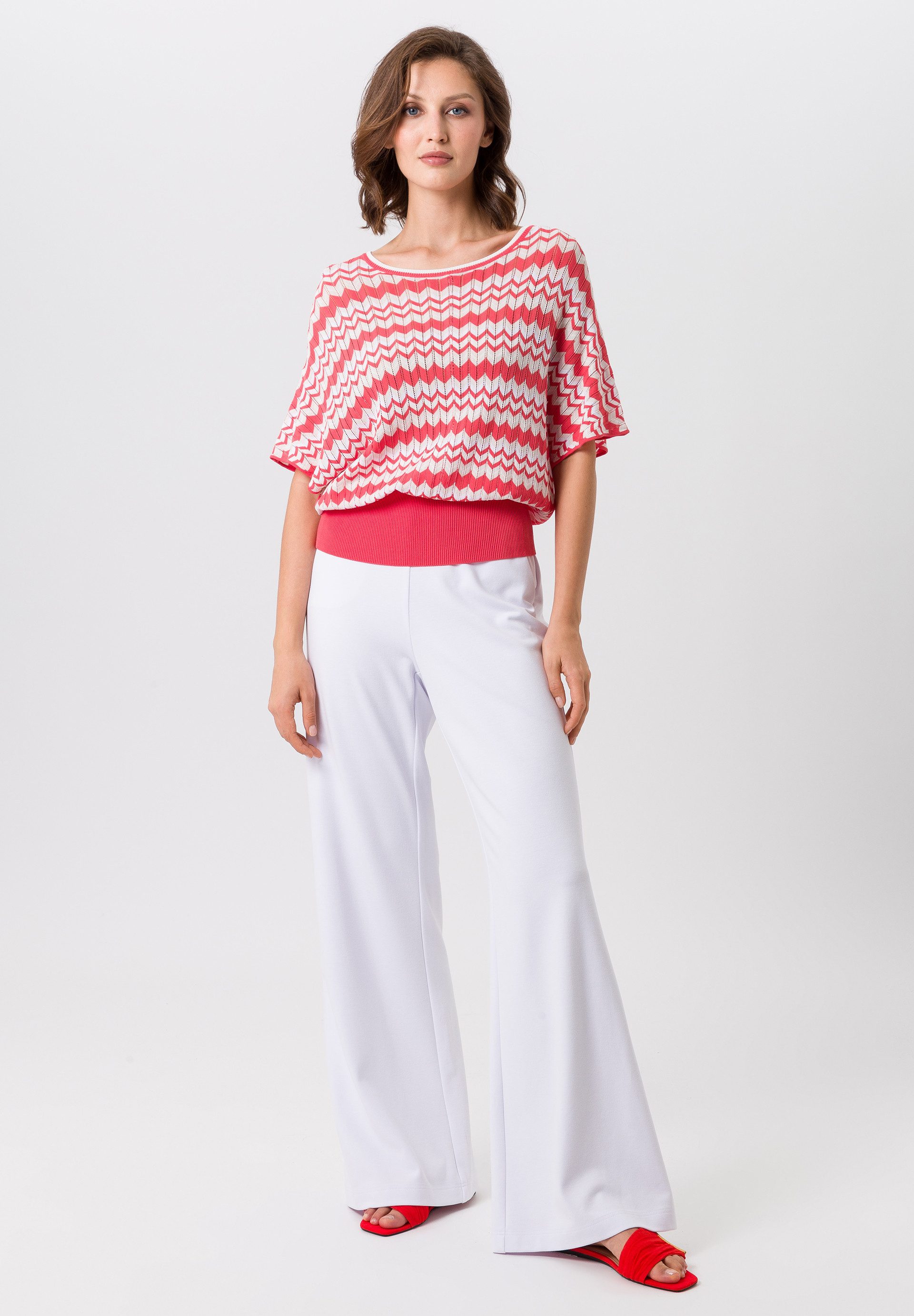 TUZZI Kurzarmshirt mit Strukturmuster