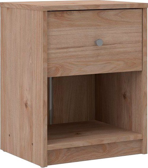 Home affaire Nachtkommode May, Nachttisch, Nachtschrank, Beistelltisch, mit 1 Schublade und einem offenen Fach, Breite 38 cm, Höhe 48 cm