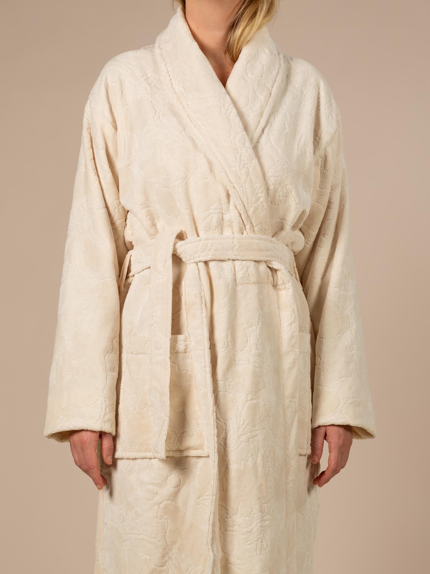 Essenza Damenbademantel Rosie, Rosie, Baumwolle Modal, Rosie, Gürtel, Rosie