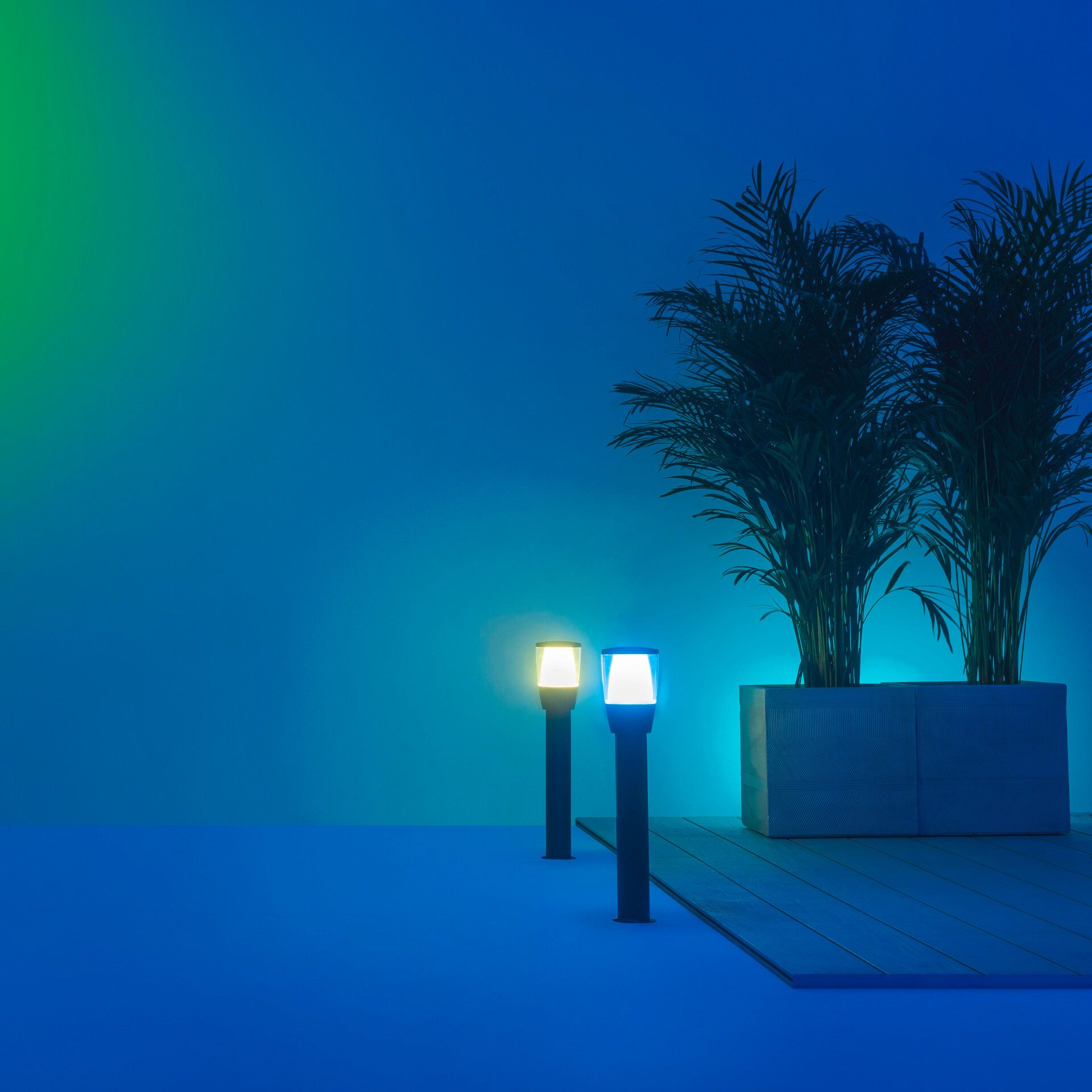 WiZ LED Sockelleuchte Elpas Sockel Starter Kit Tunable White&Color 300lm, LED fest integriert