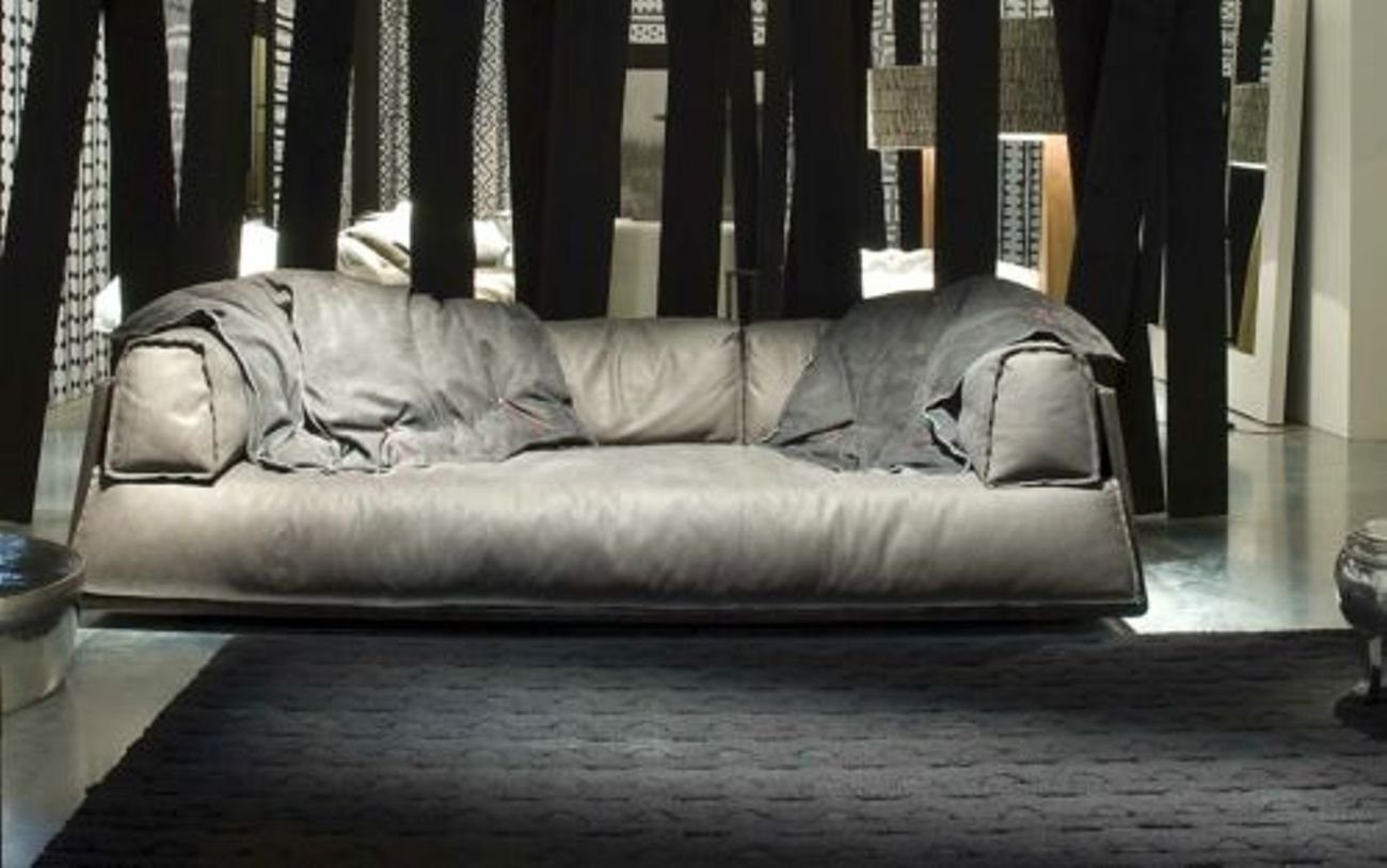 Europe Design Polster 3-Sitzer Sofa Möbel, Moderne Made JVmoebel in Dreisitzer Couch Grau