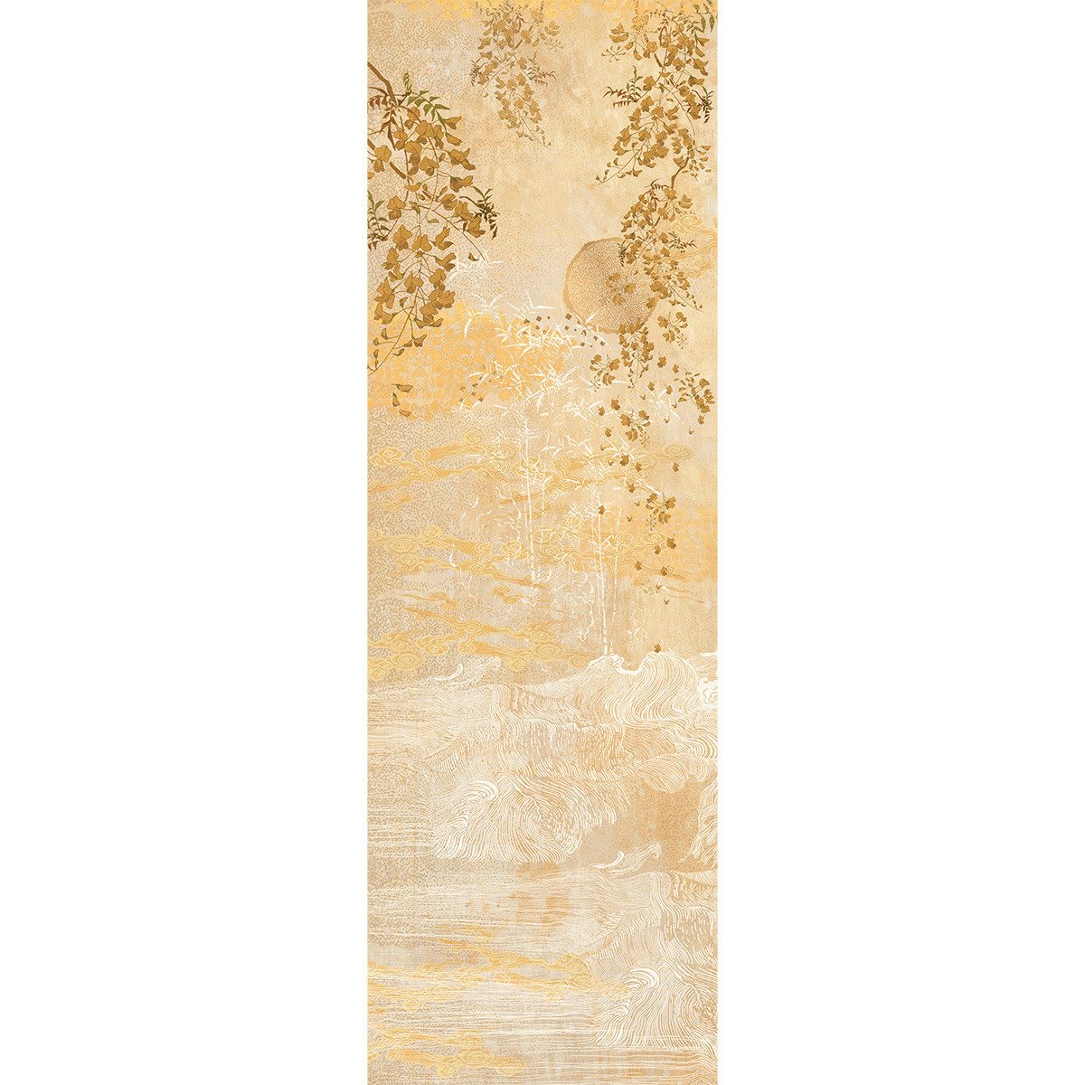 Garnier Thiebaut Tischläufer Tischläufer Soleil d´or Doré 50x155 cm, bedruckt