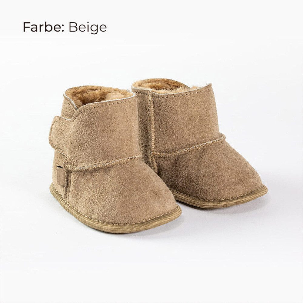 Provellus Kinder Hausschuhe Merinoschaffell Leder Baby S-L Warm Weich Hausschuh