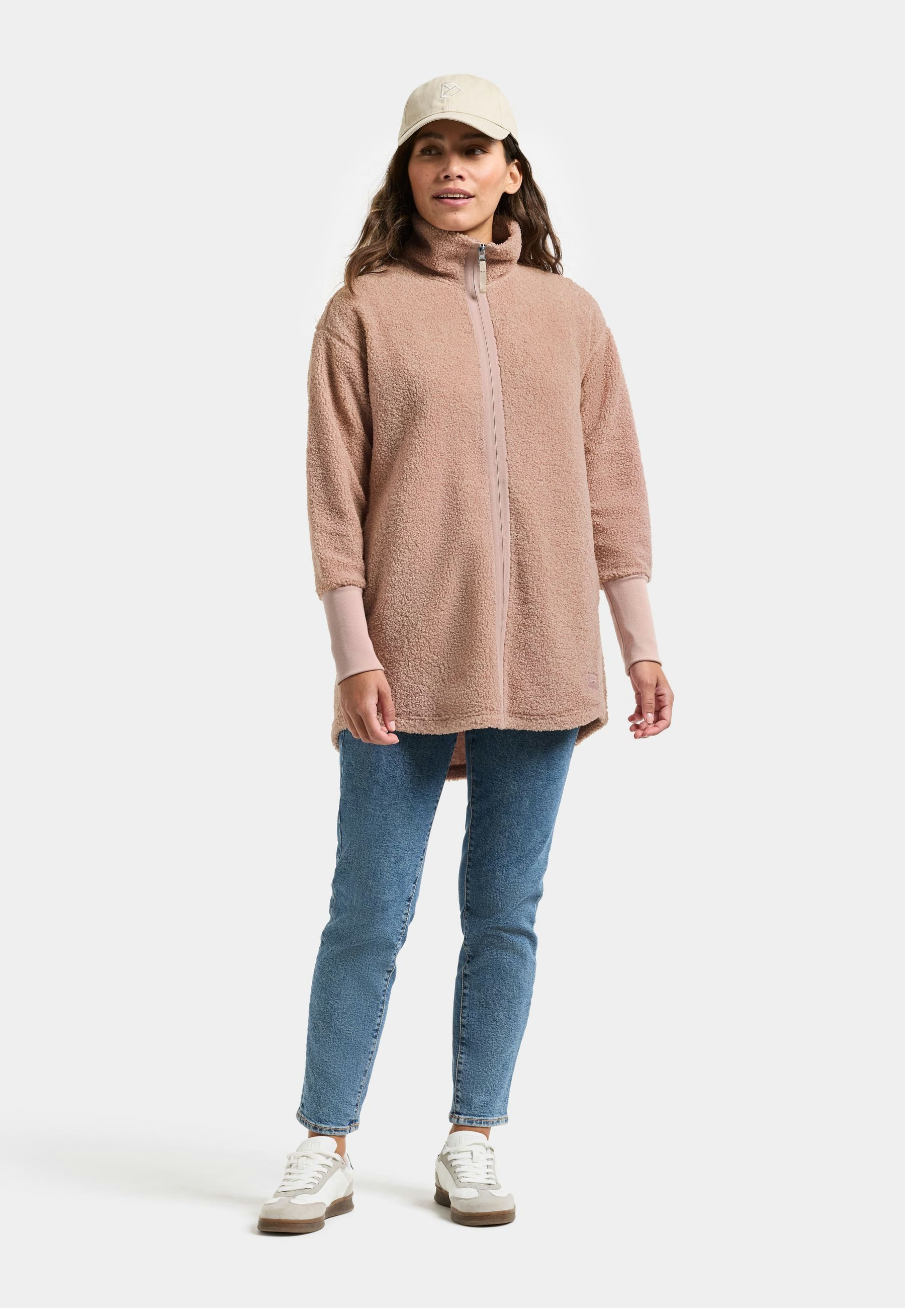 Didriksons Plüschjacke Damen Pile Teddy TOLA mit Taschen