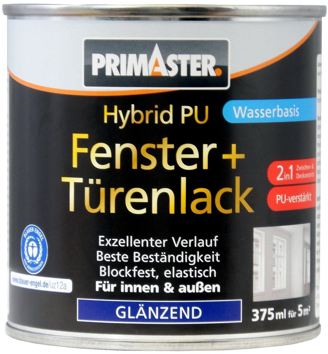 Lack Primaster Hybrid-PU Fenster- u. Türenlack 375 ml