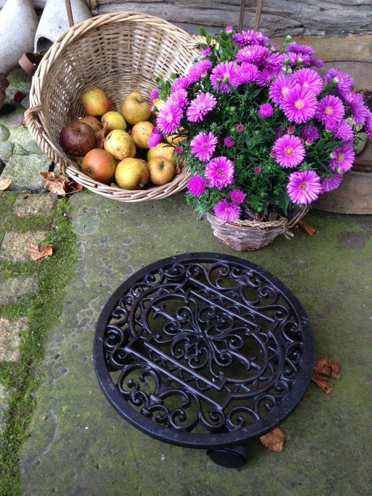 Antikas Blumentopf Blumen-Untersetzer als Rollbrett f Blumentöpfe, stabiler